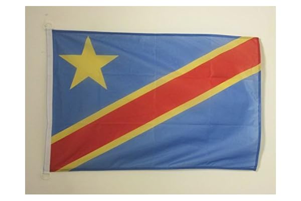 az flag 刚果民主共和国国旗 3 x 5 外部使用 - 刚果国旗 90 x 150