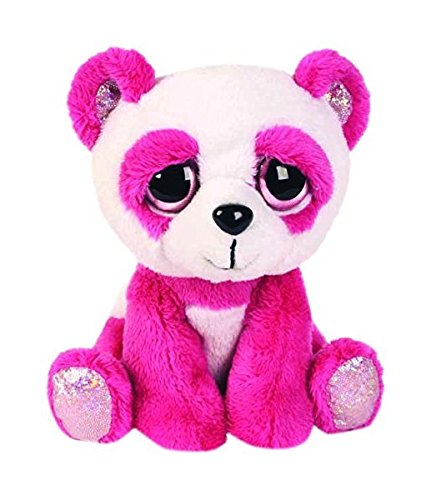 suki gifts lil peepers fun orchid pink panda plush toy with pink