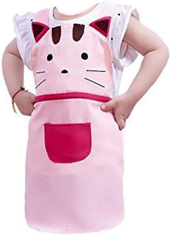 fashion 儿童烹饪烘焙围裙幼儿,小女孩,小男孩,可爱的厨房厨师围裙