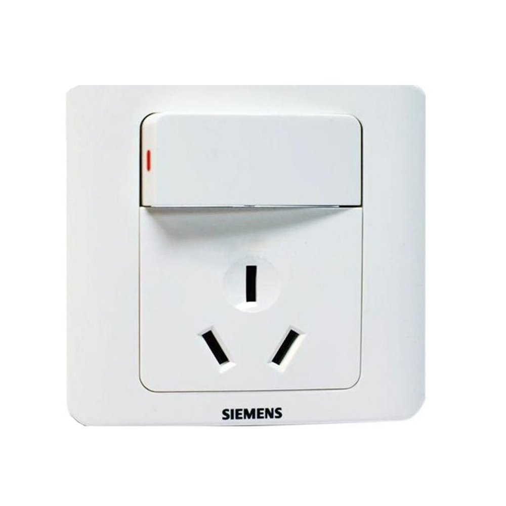 siemens 西门子远景雅白 一位带单控开关16a三极插座 5ub02021cc111