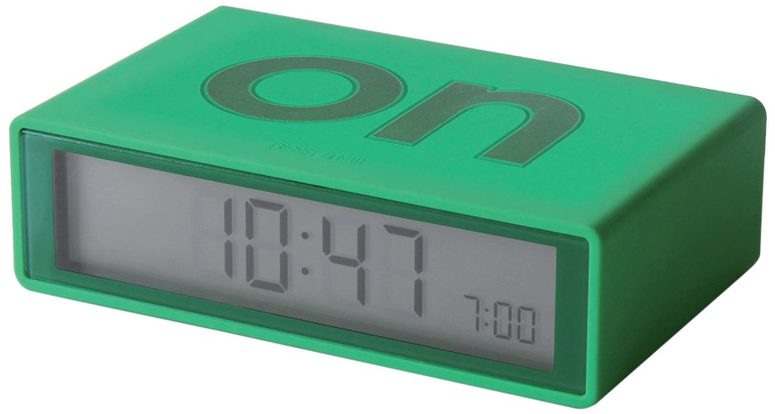 lexon 翻转闹钟 新款绿色 4.13w x 2.56t x 1.14d" lr130v4