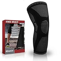 PowerLix 压缩护膝 - 男女*佳护膝 - 跑步、交叉健身、篮球、举重、健身、锻炼、运动等。 - 查看*佳尺寸表