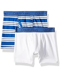 Calvin Klein 男孩 Assorted 平角内裤 (Pack of 2), 2 Pack