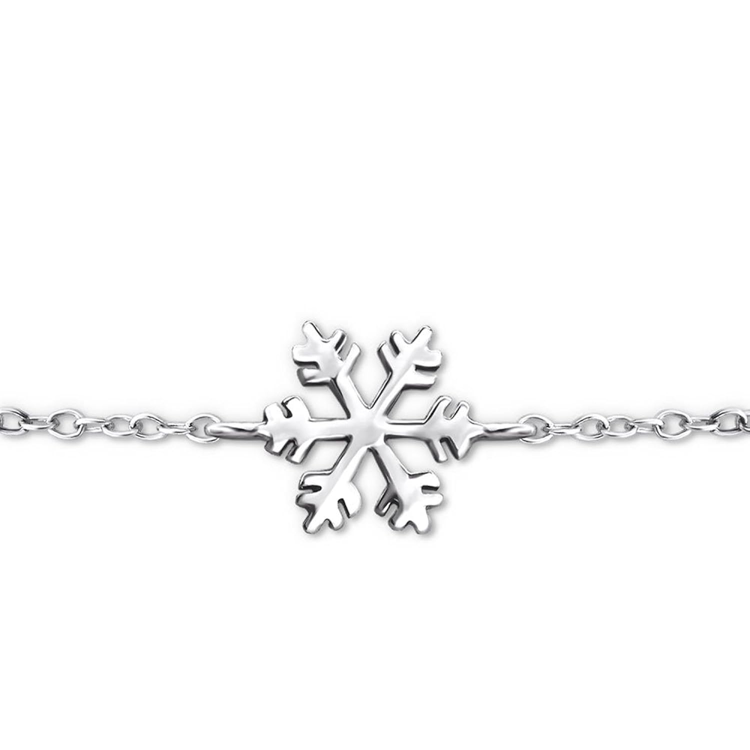 atik 首饰银雪花手链