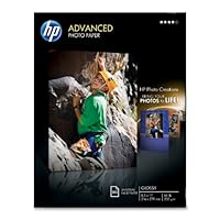 惠普高级相纸，光面（100 张，21.59 x 27.94 cm）