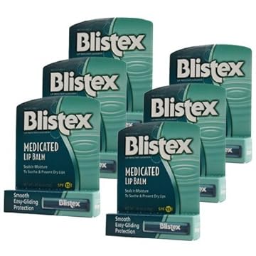 美国亚马逊 blistex medicated lip balm with spf 15 for dryness