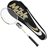 Mible 迈博 F9000 碳素碳素轻型一体结构羽毛球拍练习用拍 已拉线成品拍送原装拍包（单只装）