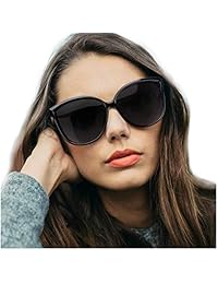 LVIOE 女士猫眼太阳镜偏光超大时尚复古驾驶钓鱼眼镜 - * 防紫外线