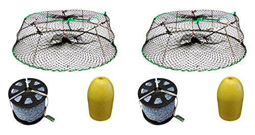 商品2 pack of tower style stainless steel prawn trap with 1/4"x