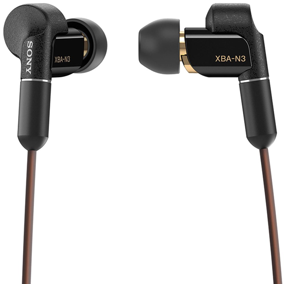 索尼 xba-n3bp hi-res高解析度圈铁混合驱动立体声耳机/耳麦 支持4