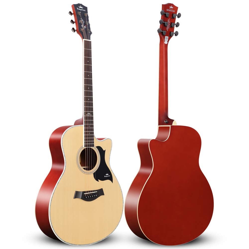 kepma 卡马 a1c 民谣木吉他 40寸初学者入门学生 原色 送琴包等学琴大