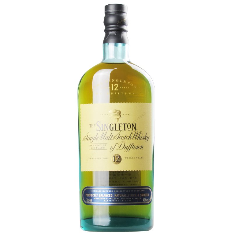 singleton whisky 12yo苏格登达夫镇12年单一麦芽苏格兰威士忌700ml