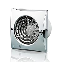 Blauberg UK 100 Quiet T 镀铬 100 mm 带计时器风扇 - 铬 镀铬色 150 mm 150 Quiet T Chrome
