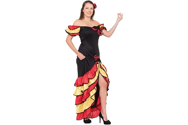 bristol novelty ac595 伦巴女士服装套装 | 女式 | 多色,英国尺码 10