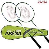 FURRA 世纪曙光 羽毛球拍 双拍2支装家庭装羽毛球拍 绿色2支装