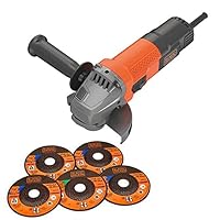BLACK + DECKER BEG110A5-GB 角度研磨器，750 W，240 V，黑色，115 mm