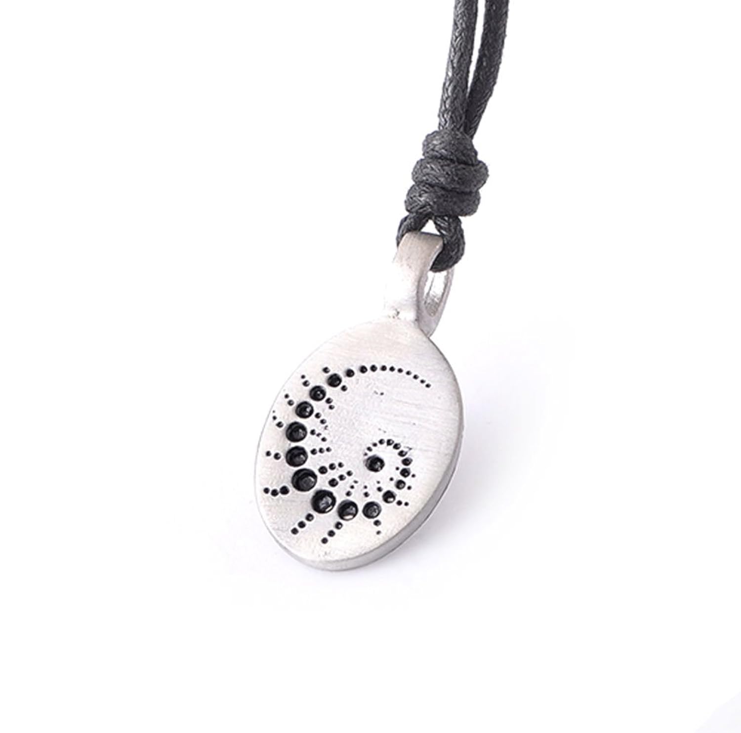 fancy maori trible 挂钩银银色饰品项链吊坠饰品 adjustable cotton