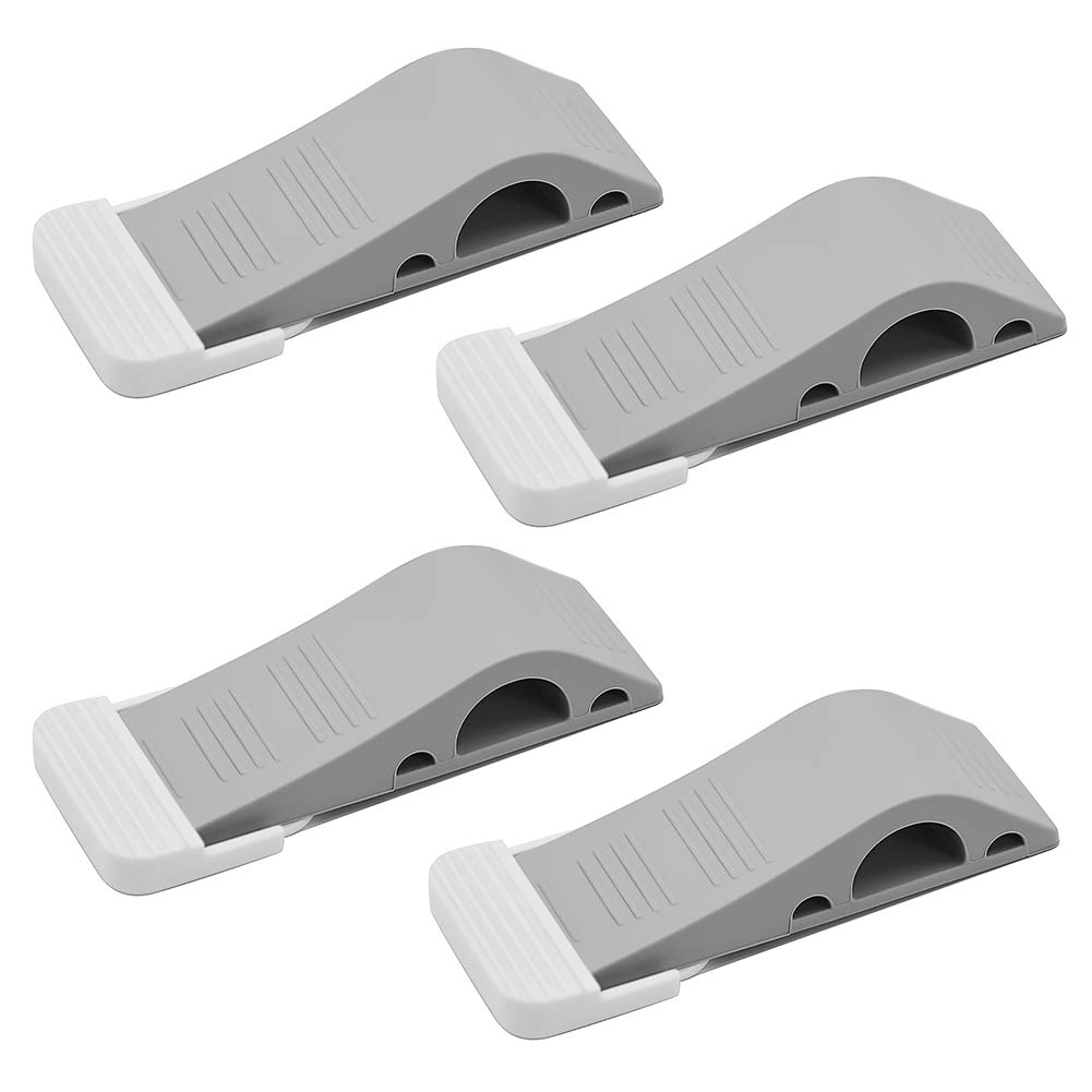 nadamoo 橡胶门挡 4 件装,装饰门坡跟带储物架无刮伤门挡墙保护防止