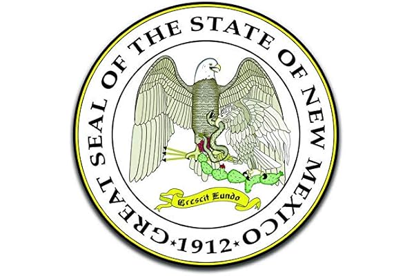 more shiz 新墨西哥州印章(2 件装)乙烯基贴纸 - 汽车卡车货车 suv