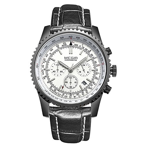 megir 美格尔男女商务机械表 时尚休闲男女真皮带防水机械手表 机械