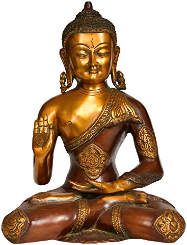 exotic india zce85 tibetan buddhist deity lord buddha with ash