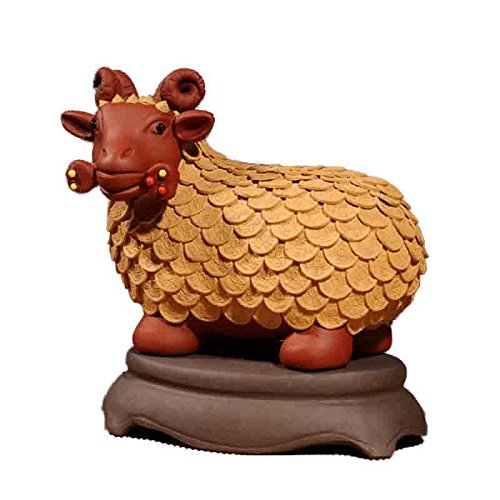 商品tat silo 辰香 宜兴紫砂摆件 精品茶宠 茶具摆件 如意羊cx3-17-07