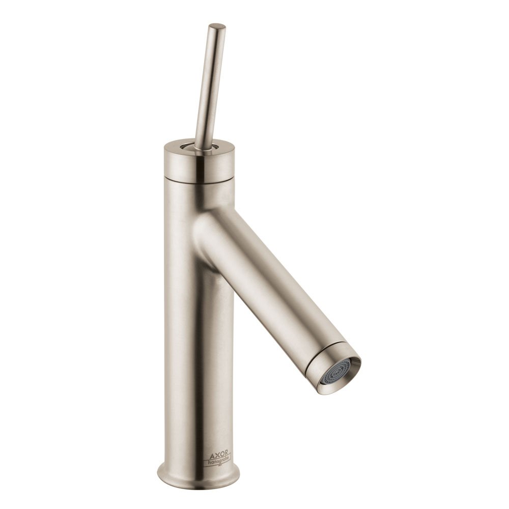 axor starck single-hole lavatory faucet, brushed nickel