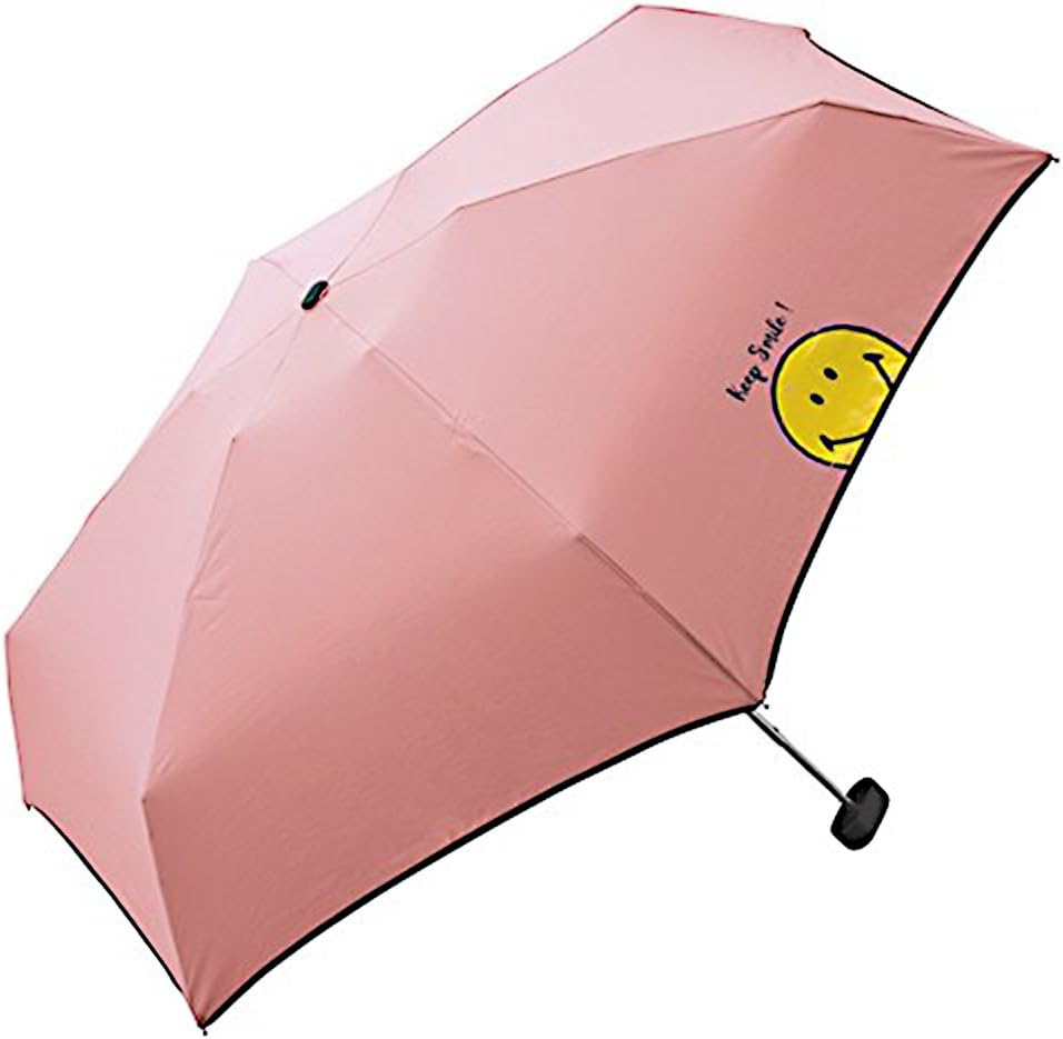 笑脸×wpc. 折叠伞 粉色 50cm sm02-177