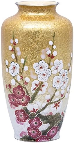 彩光舍七宝烧70号并红白梅 银彩 花瓶009 17 Amazon Com 珠宝首饰