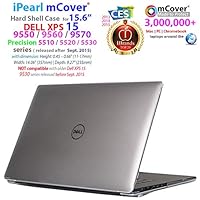 IPEARL mcover 硬质外壳保护套11英寸 DELL XPS 15 9550 / 9560 / Precision 5510系列（发布 After 9月 2015 ) 笔记本电脑 透明