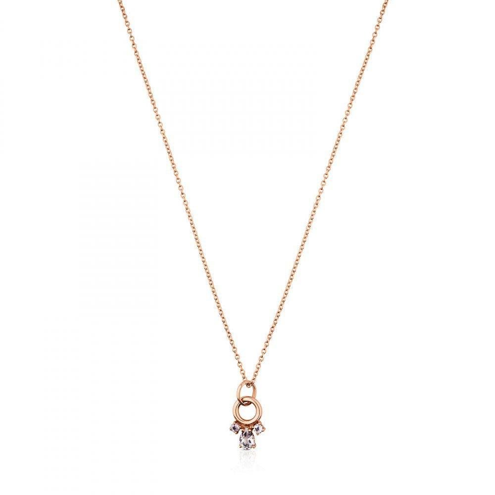 tous 镀玫瑰金 eklat 项链 黄玉