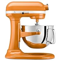 KitchenAid  搅拌机 KP26M1XTG   6夸脱（约5.68 升）
Professional 600 系列 碗式升降立式搅拌机-橘色 需配变压器