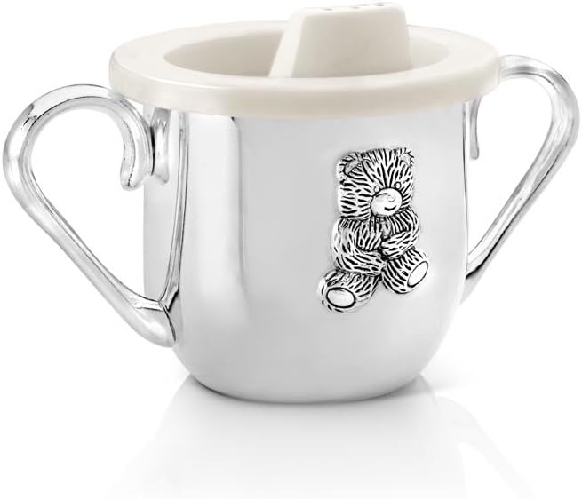 儿童杯小口杯小熊带有手柄7厘米镀银