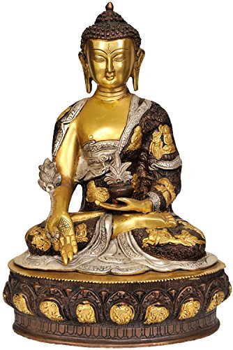 商品aone india medicine buddha - brass statue