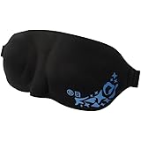 零听3D立体剪裁遮光睡眠眼罩黑色1只装 /遮光眼罩