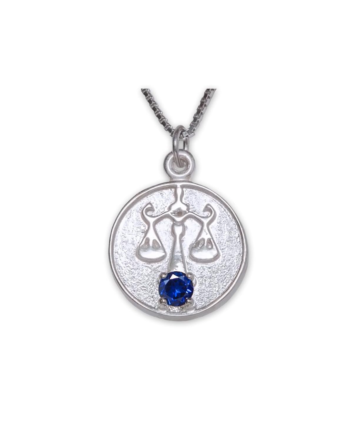 标准纯银吊坠星座 libra 项链