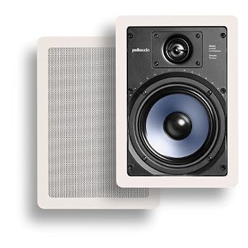 【美国亚马逊】 polk audio rc65i 6.5英寸白色入墙式立体声音响(1对)