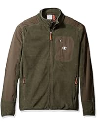 Champion 男式企领纹理羊毛夹克 - 高尺寸