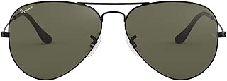 Ray-Ban 雷朋中性款 rb3025飞行员偏光太阳镜62 mm  黑色 62 mm