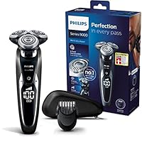 Philips 飞利浦 S9721/41系列9000电动干湿两用剃须刀，配有V-Track Pro刀片，胡须造型器