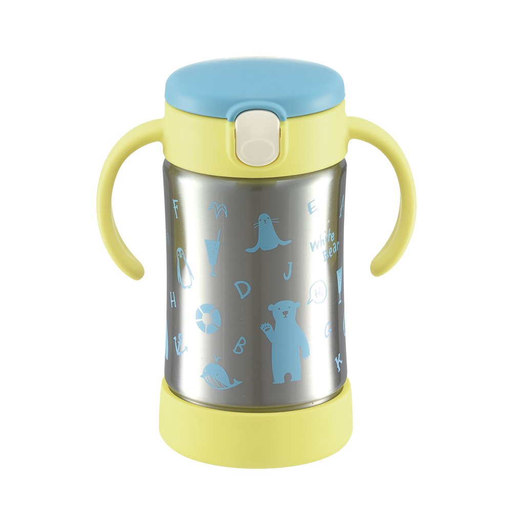 richell 利其尔t.l.i 保温吸管杯 黄色