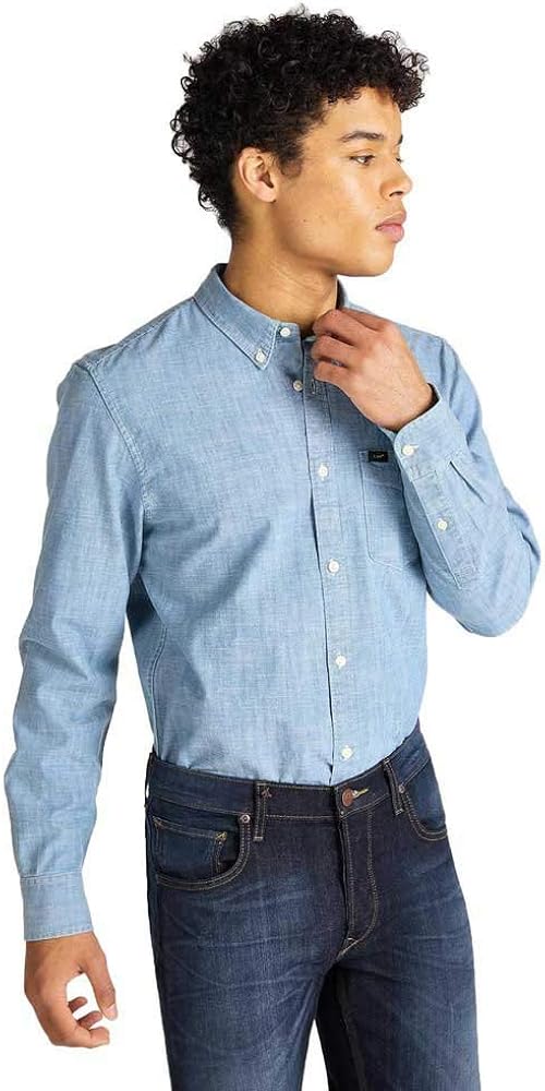 lee 男士休闲衬衫纽扣 【lee】 服饰箱包 - 亚马逊中国