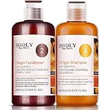 ZOOLY 卓蓝雅生姜老姜王姜汁洗发水400ml姜汁修护护发素姜400ml控油清洁洗发水育发男女士通用洗发液去屑控油洗发露护发洗护套装