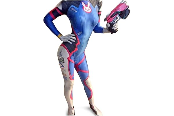 角色扮演生活 dva 角色扮演服装*英雄万圣节套装莱卡面料连体衣