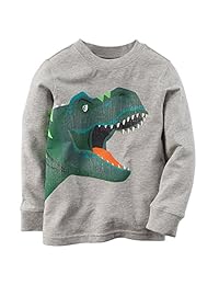 Carters 男童长袖 T 恤（灰色）