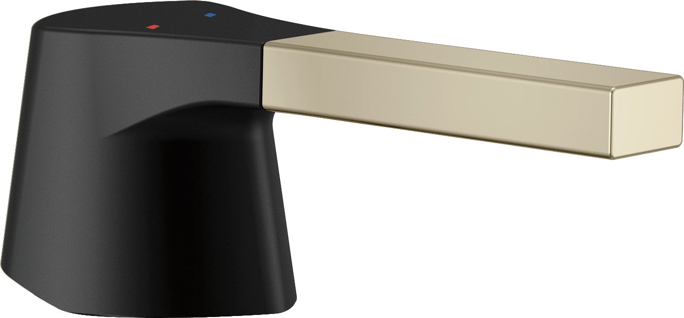 delta faucet rp84411pm zura 单手柄,表面抛光镍/哑光黑色