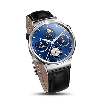 jp: huawei watch w1 classic leather mercury シルバー(バンド : ブ