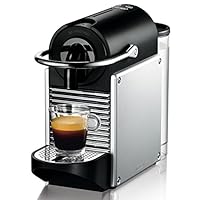 De'Longhi德龙 Nespresso EN 125.S胶囊咖啡机 Pixie Electric|1260W|0.7升|灵活的咖啡杯放置架放置不同杯子|银色
