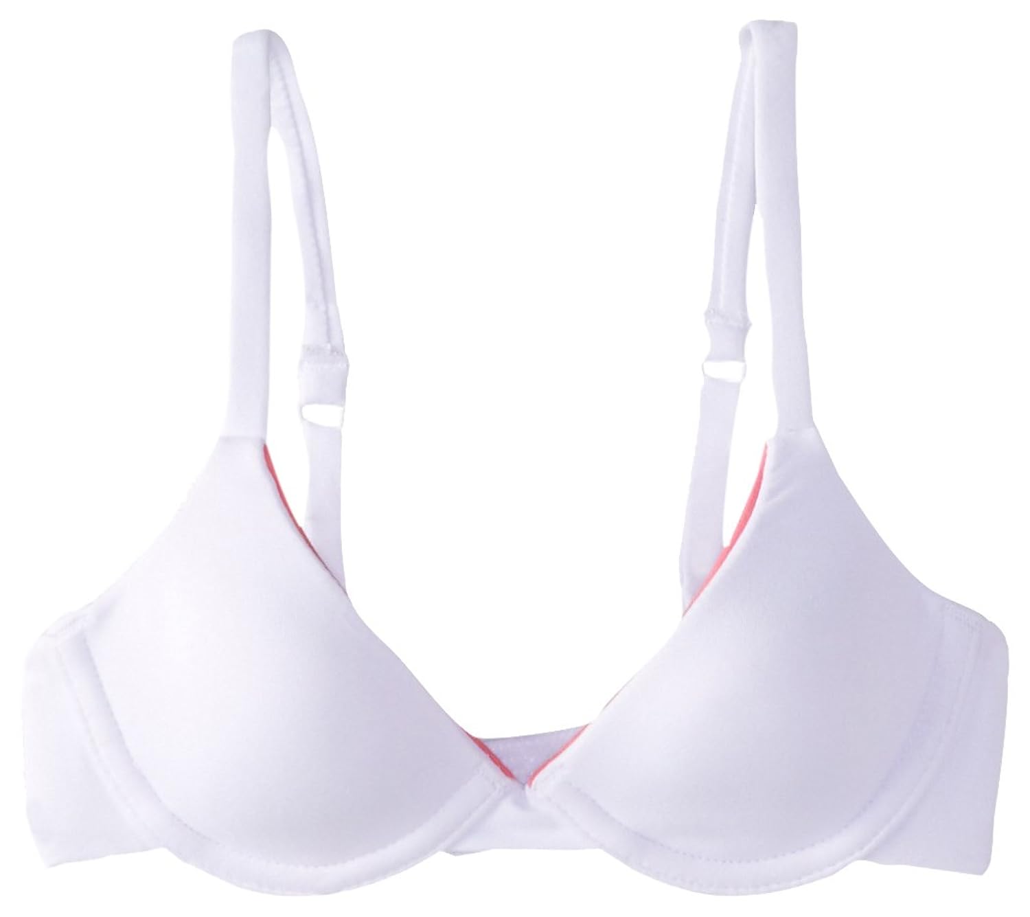 girl big girls slim comfort devotion underwire bra, white, 36a