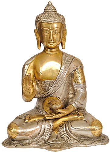 商品aone india blessing buddha - brass statue